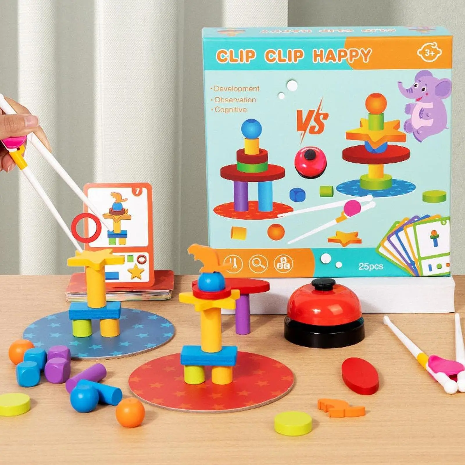 

Wooden Stacking Blocks Wooden Blocks Set for Birthday Gift Ages 3+ Year Old