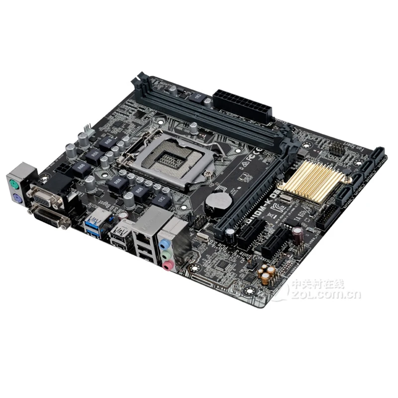 For Intel H110 H110M-K D3 motherboard Used original LGA 1151 LGA1151 DDR3 16GB USB2.0 USB3.0 SATA3 Desktop Mainboard