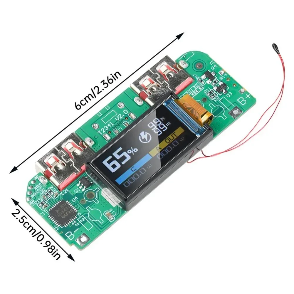 For DIY Power Bank Assembly 6*2.5cm 22.5W Module PD Protocol Support QC Fast Charging FCP Support VOOC Support