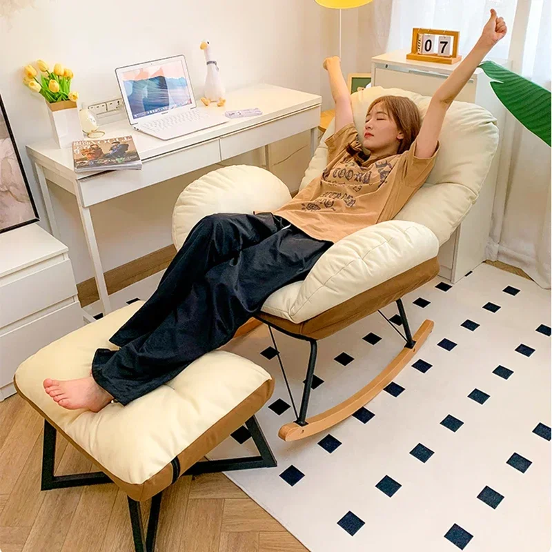 

Modern Reading Living Room Chairs Rocking Girl Lounge Makeup Tumbonas Designer Chairs Ergonomic Sillon Lounge Suite Furniture