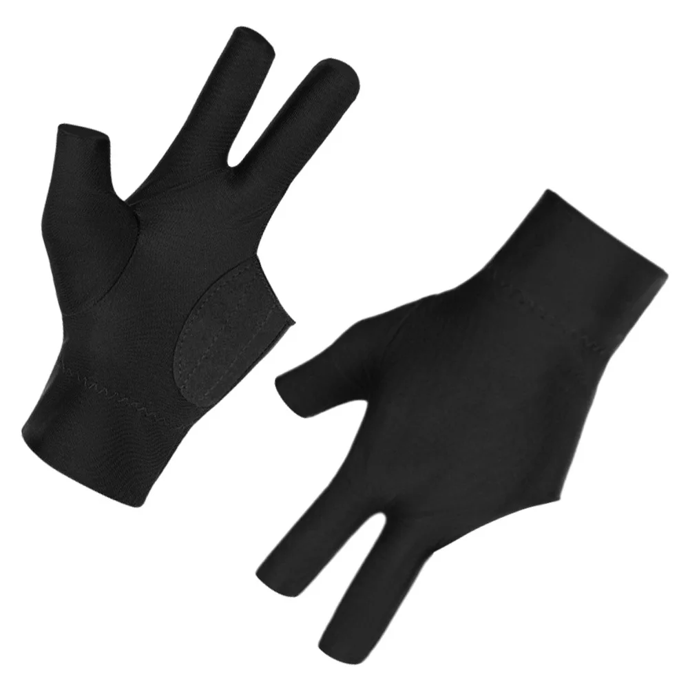 

2Pcs Wear-Resistant Cue Gloves Professional Pool Gloves Three-Finger Design for Enhanced Grip Flexibility Smooth Easy-Clean