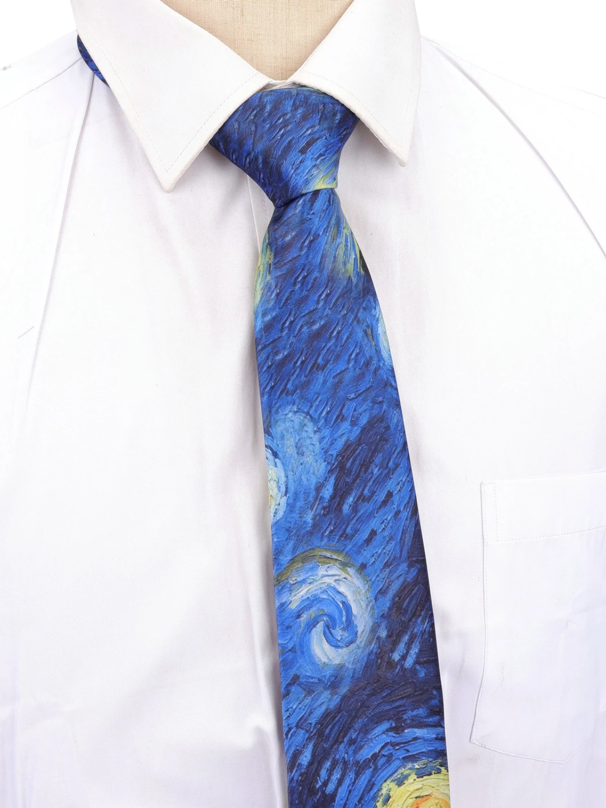 Dasi Leher Lukisan Minyak Mode Baru untuk Pria, Motif Bintang Bulan Retro, Dasi Lebar 8cm, Aksesoris Dasi Tipis untuk Pemakaian Sehari-hari, Hadiah Pesta Pernikahan