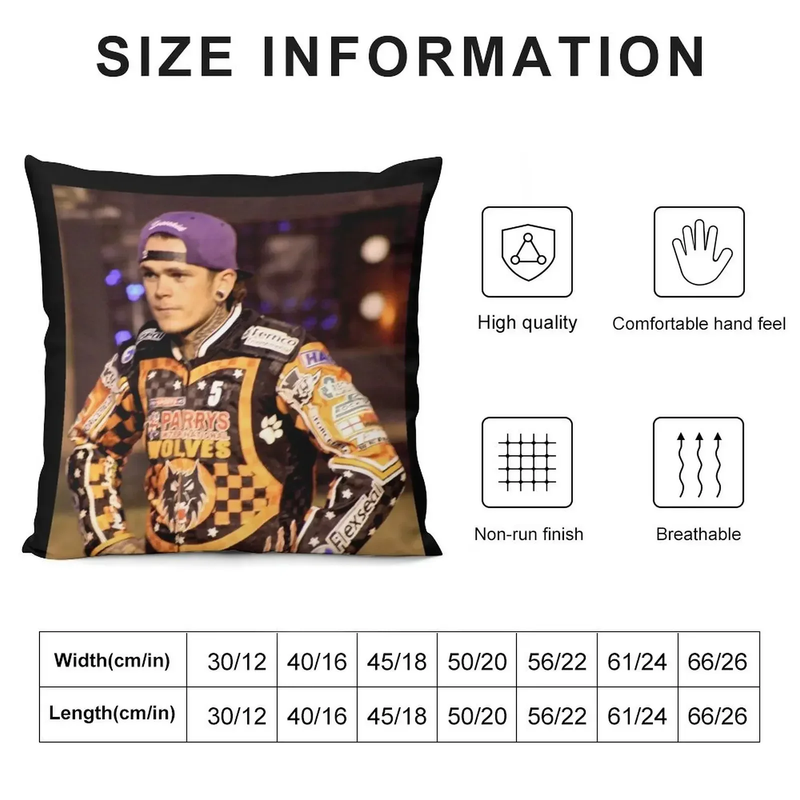 Tai Woffinden posing Throw Pillow covers for pillows Sitting Cushion pillow