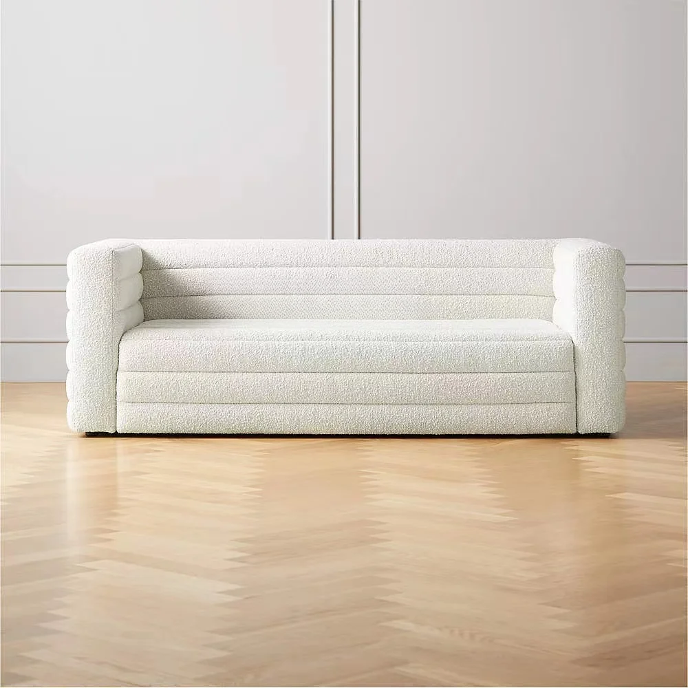 Sofa Living Room Frosted Technology Flannel Sofa Expression