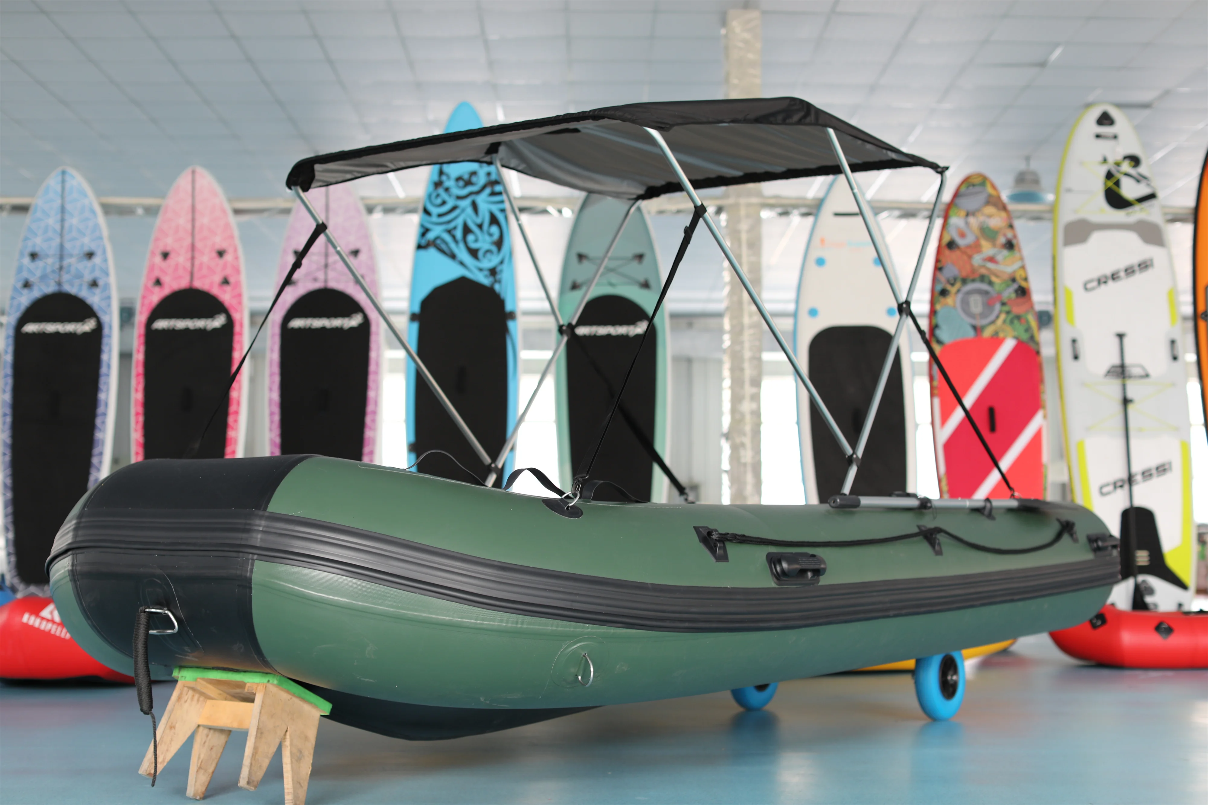 Multi-Size Custom Inflatable Water Drifting Boat, Stable Power Component For Scenic Spot River Water Recreation Project