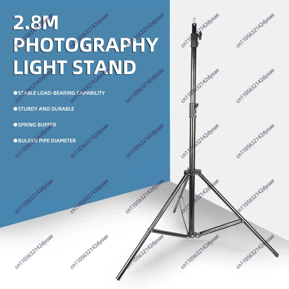 2026 Photography fill light tripod thickened 1/4 inch interface spring shock absorption live sunlight lamp 2.1m/2.8m stand