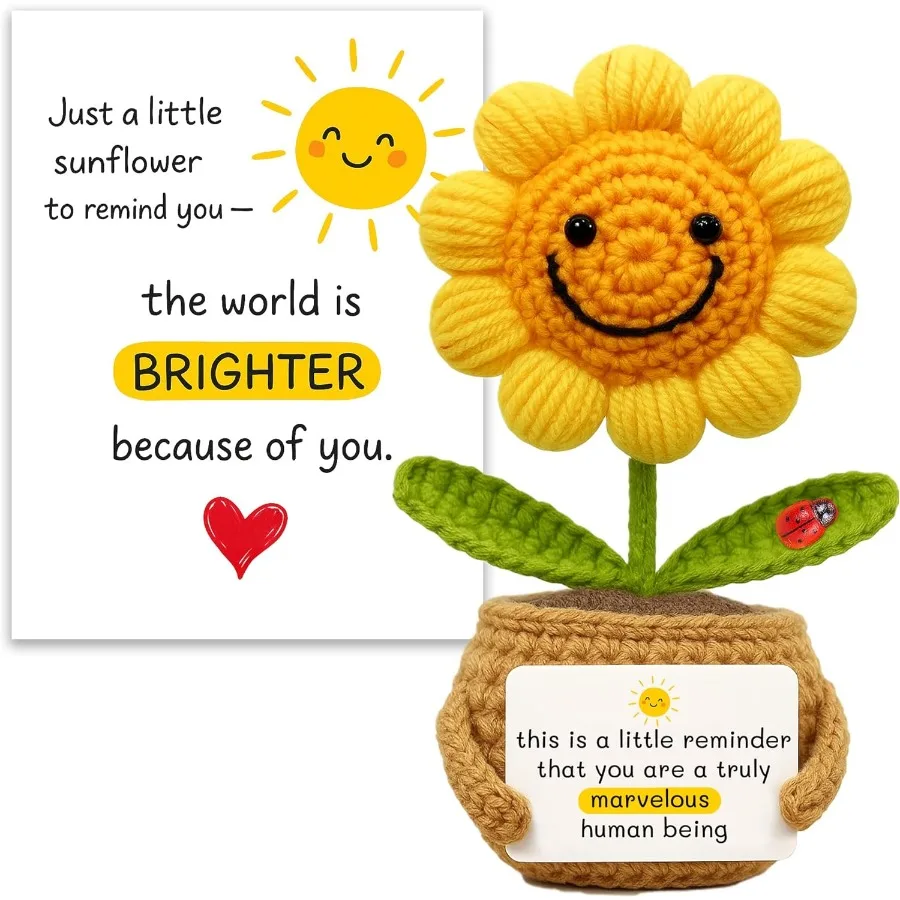 

Спасибо Gts для женщин и мужчин вязаный крючком подсолнечник учительница благодарность Gts для коллеков медсестра социальный работник дружба день рождения GT