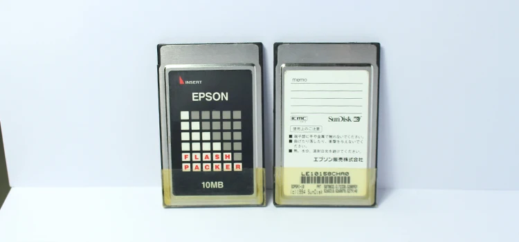 EPSON Original PC Card 10M  PCMCIA ATA Card PC Card FLASH Memory thickness 5mm