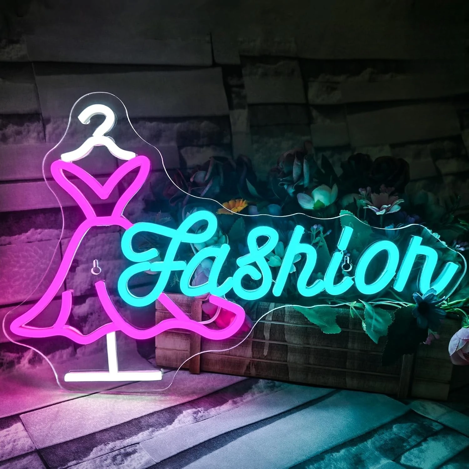 

Неоновая вывеска Fashion Dress с регулируемой яркостью, питание от USB, для магазина одежды, бутика, салона, показа мод, декора стен спальни, светодиодный подарок