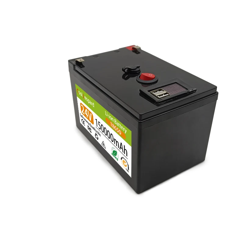 24V 150AH 18650 Lithium Battery USB+DC Has Built-In BMS, Which Is Used For LED Lamps And Outdoor Mobile Power Supply.