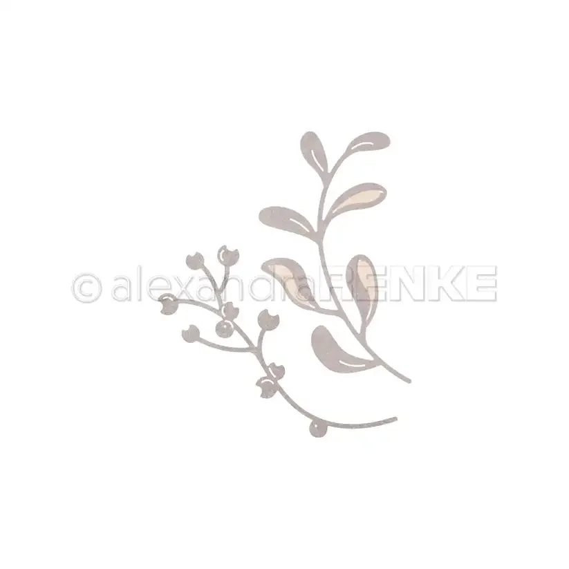 Mistletoe Branch 2023 New Metal Cutting Dies For DIY Scrapbooking Album Stamp Make Paper Card Embossing New Arrival Die Cut