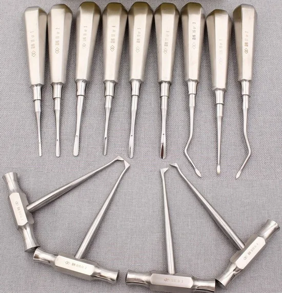 Dental Tooth Root Extraction Elevators Elevator Screwdriver Dentistry Surgical Luxating Tools Straight Curved Apical Winter