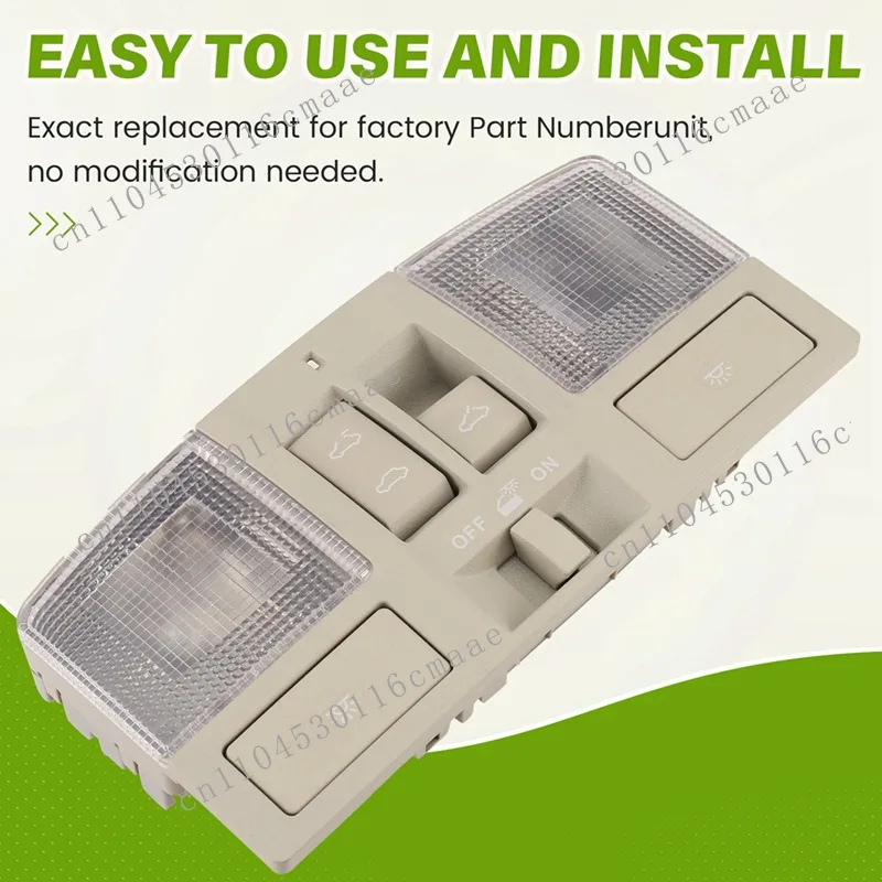 New Car Roof Mounted Console Assembly Roof Reading Light with Sunroof Switch
