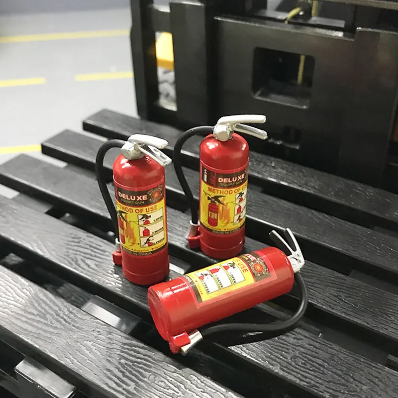 1/10 RCクローラー汎用装飾セット - リアルなオイルドラム、消火器モデル＆窒素ボンベ - タンクアクセサリー