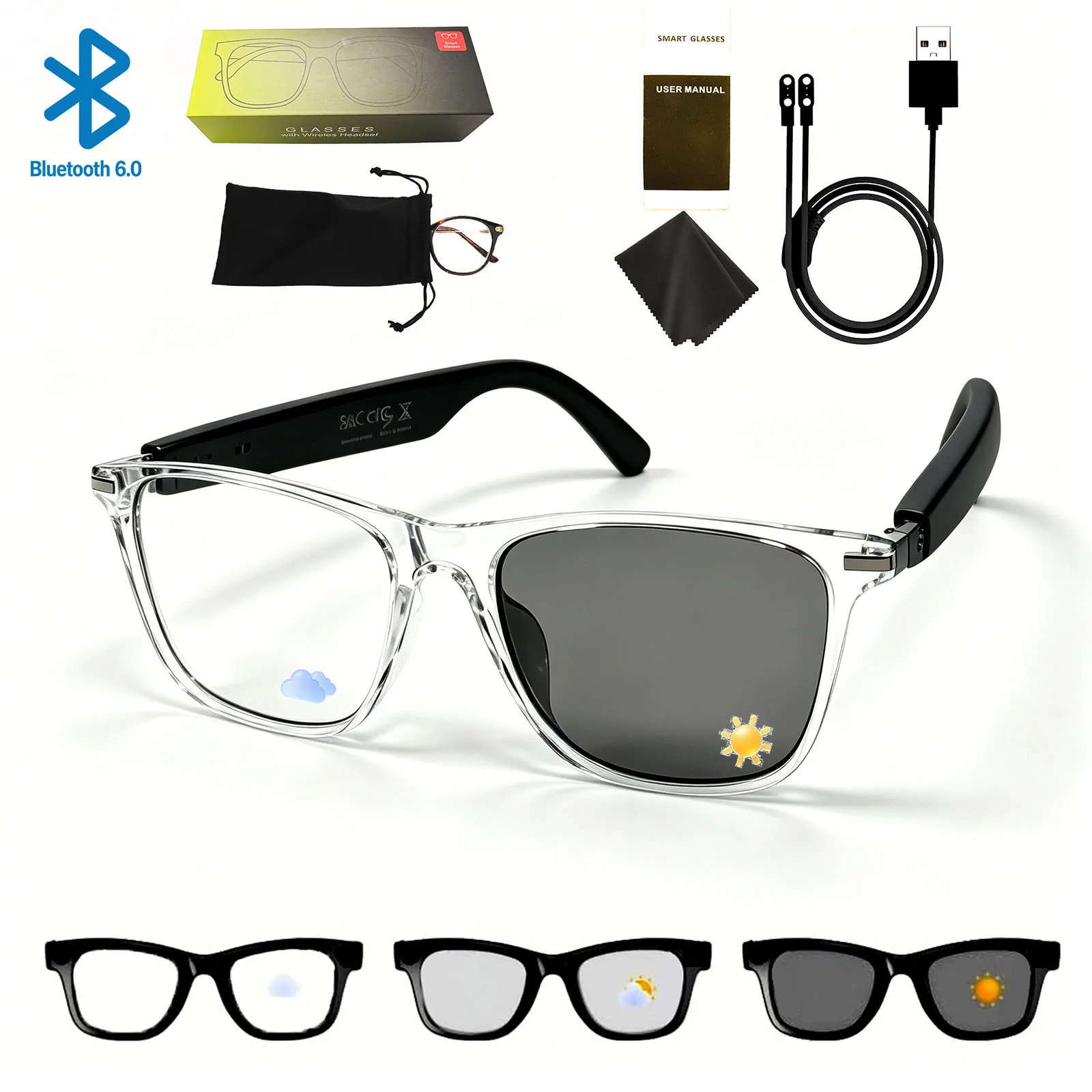 GlassesSet M01Bai B