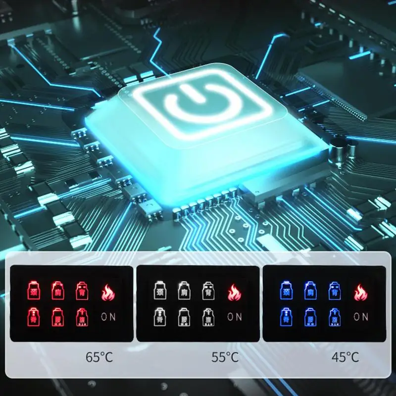 Winter Jacket USB Heating Pad 5V 2A Electric Clothes Heater Cushion Portable 3 Levels Adjustable Temperature Vest Heating Sheet