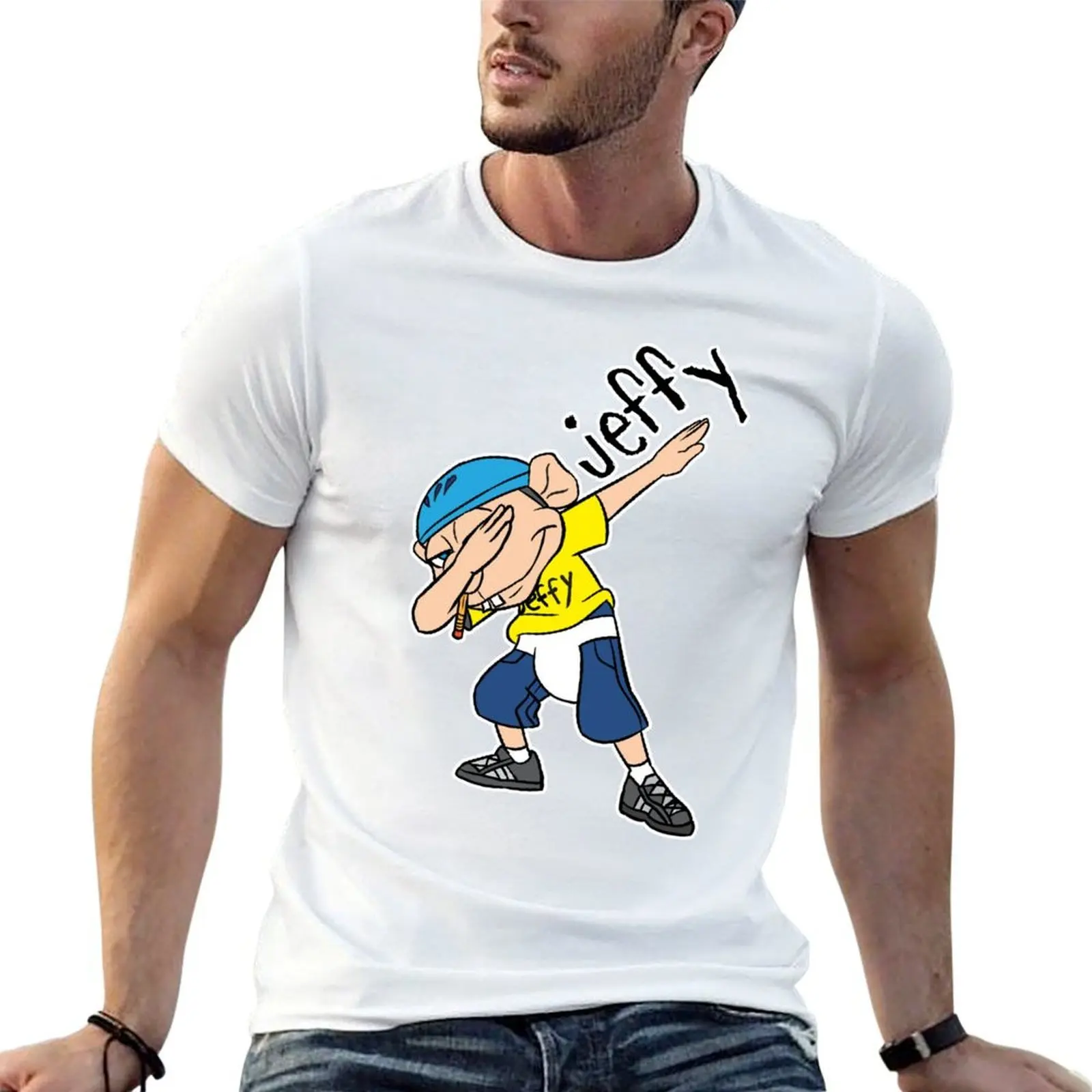 

Jeffy Dabbing Funny SML Design T-Shirt t shirt custom print man t shirt cotton high quality t shirts for man pack cotton T-shirt