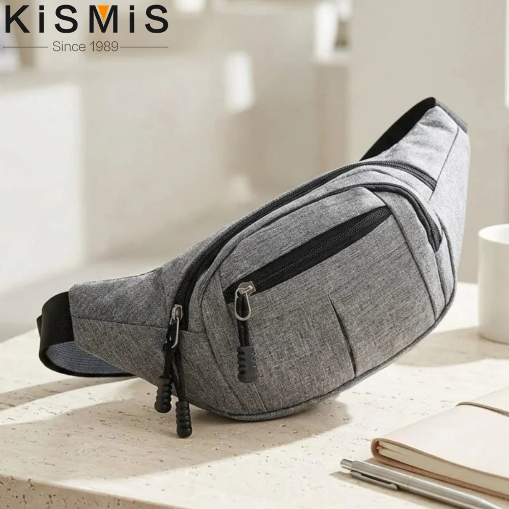 

Waterproof Canvas Waist Bag Men Small Korean Sports Messenger Bag Outdoor Travel Hiking Fanny Pack