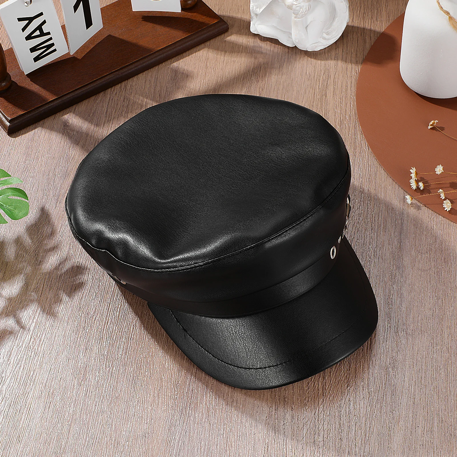 

Military Beret Hats Women Chauffeur Cap Driver Hat British Style Sailing Accessories Captain Sailor Costume Prop Delicate