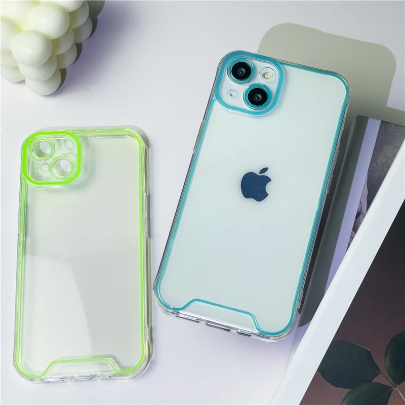 hot Luminous Night Light Silicone Soft fashion phone casefor iphone 13 12 11 14 Peo Max X XS XR for iphone 14 13pro clear cover