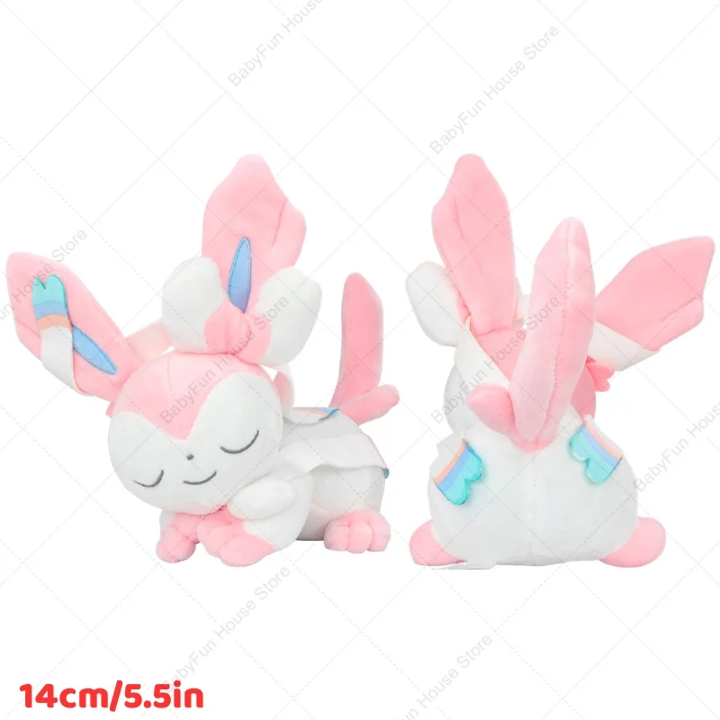 Pokemon Schlafende Gengar Eevee Charizard Sylveon Plüschtiere Kawaii Sprigatito Oshawott Fuecoco Pamo Cubone Plüschpuppen Geschenk für Kinder