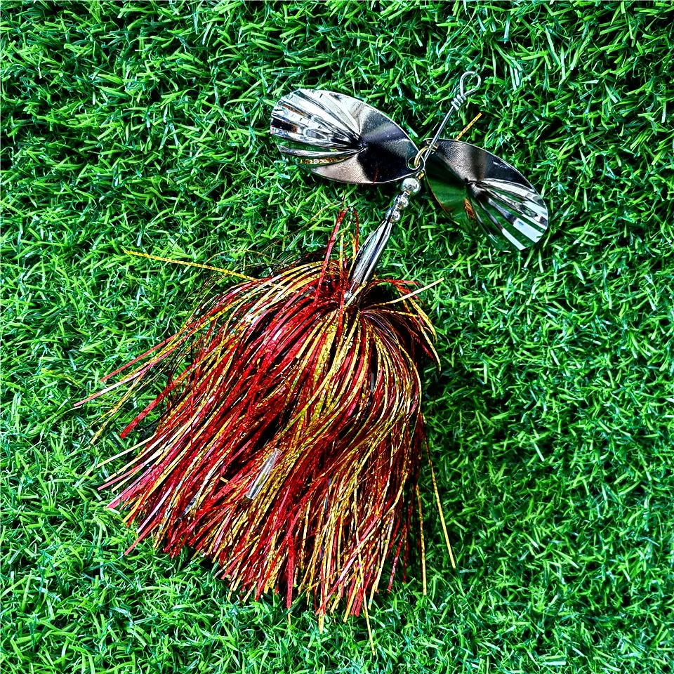 Swolfy 1pc 22cm 45g Spinner Köder Buzz Köder Top water Metall löffel Angeln Köder Kopf Bass künstliche Spinner Löffel Köder – Detail 2