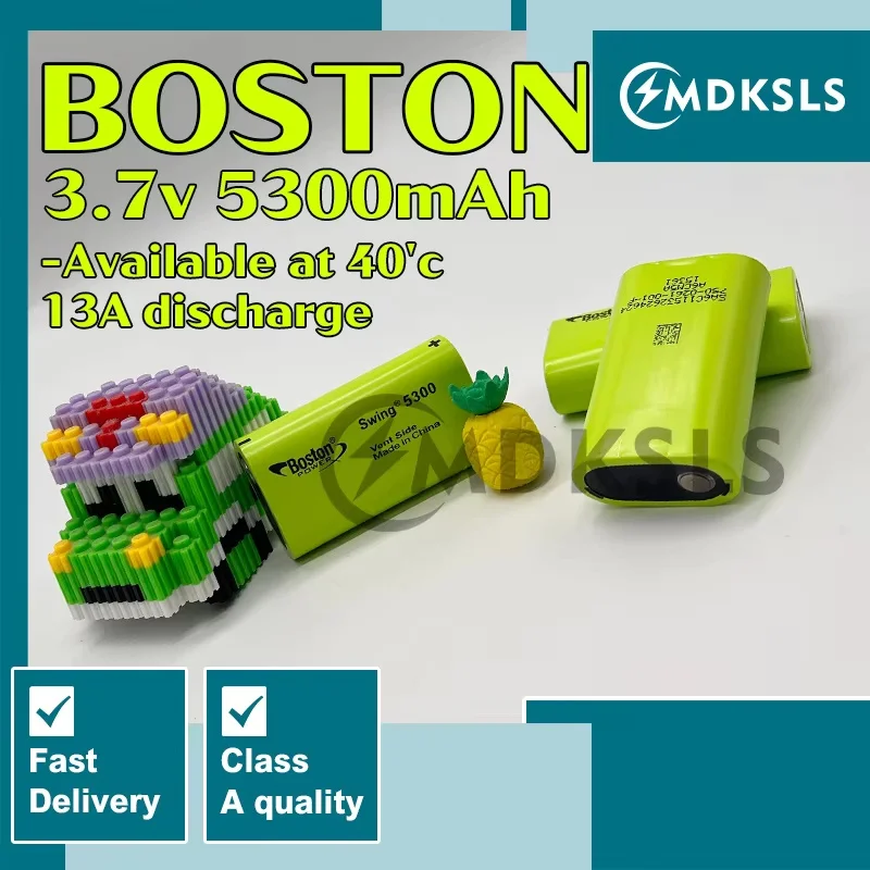 MDKSLS 100% New Original BOSTON POWER SWING 5300 5300mAh Battery 3.7V Low Temperature Fuel Lithium Batteries Cell 13A Discharge