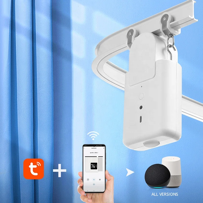 

ZSTARR App Controlled Motorized Curtain Accessory Smart Blinds Motor Automatic Curtain Opener Smart Curtain Drivers For Hotels