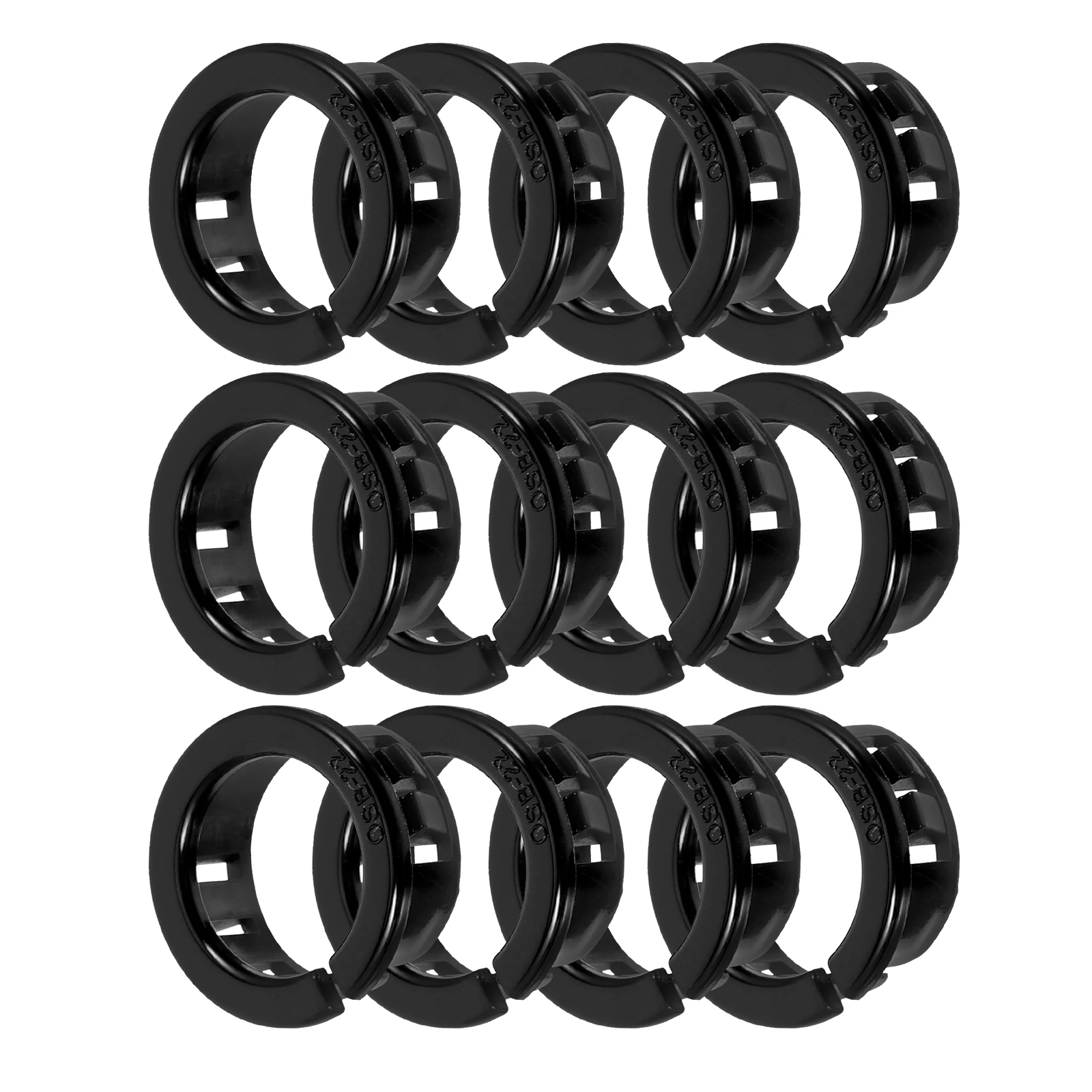 

50 pcs Cable Grommet Wire Protector Snap Bushing Nylon Round Hole Plug Mounting Accessories OSB 22 Electrical Appliance Zip Ties