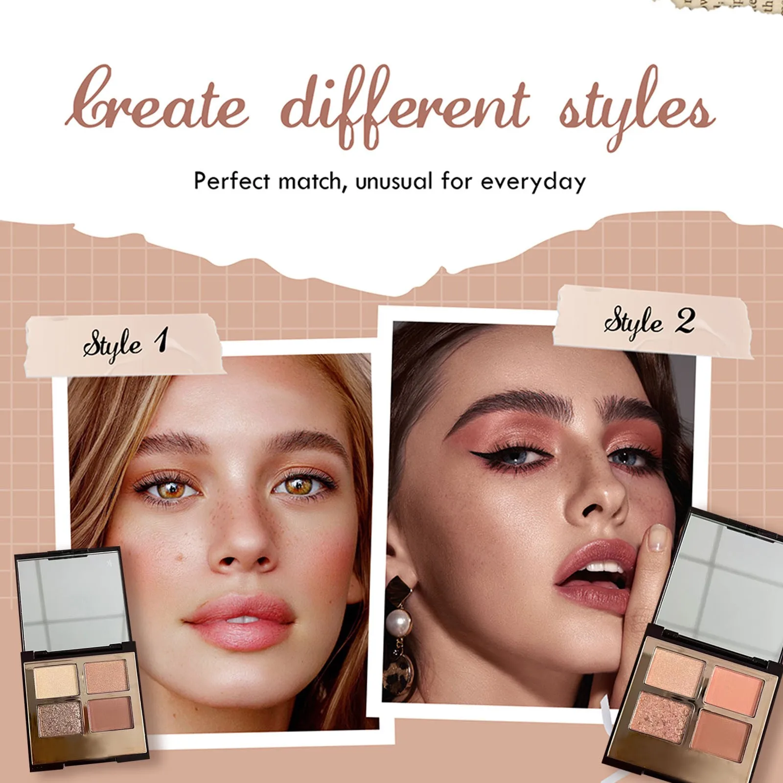 لوحة مكياج Pillow Talk Pro - 18 ظلال سموكي مقاومة للماء وظلال لامعة للحفلات ومظهر فاخر لكامل الوجه #1