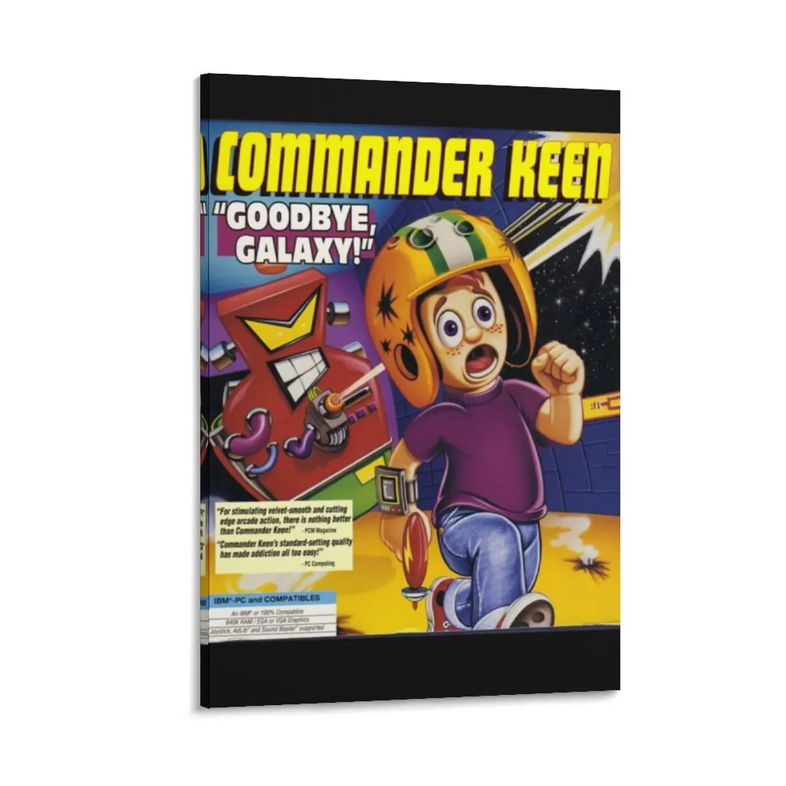 

Commander Keen Classic Canvas Painting vintage home decor stickers & posters wallpapers home decor poster anime