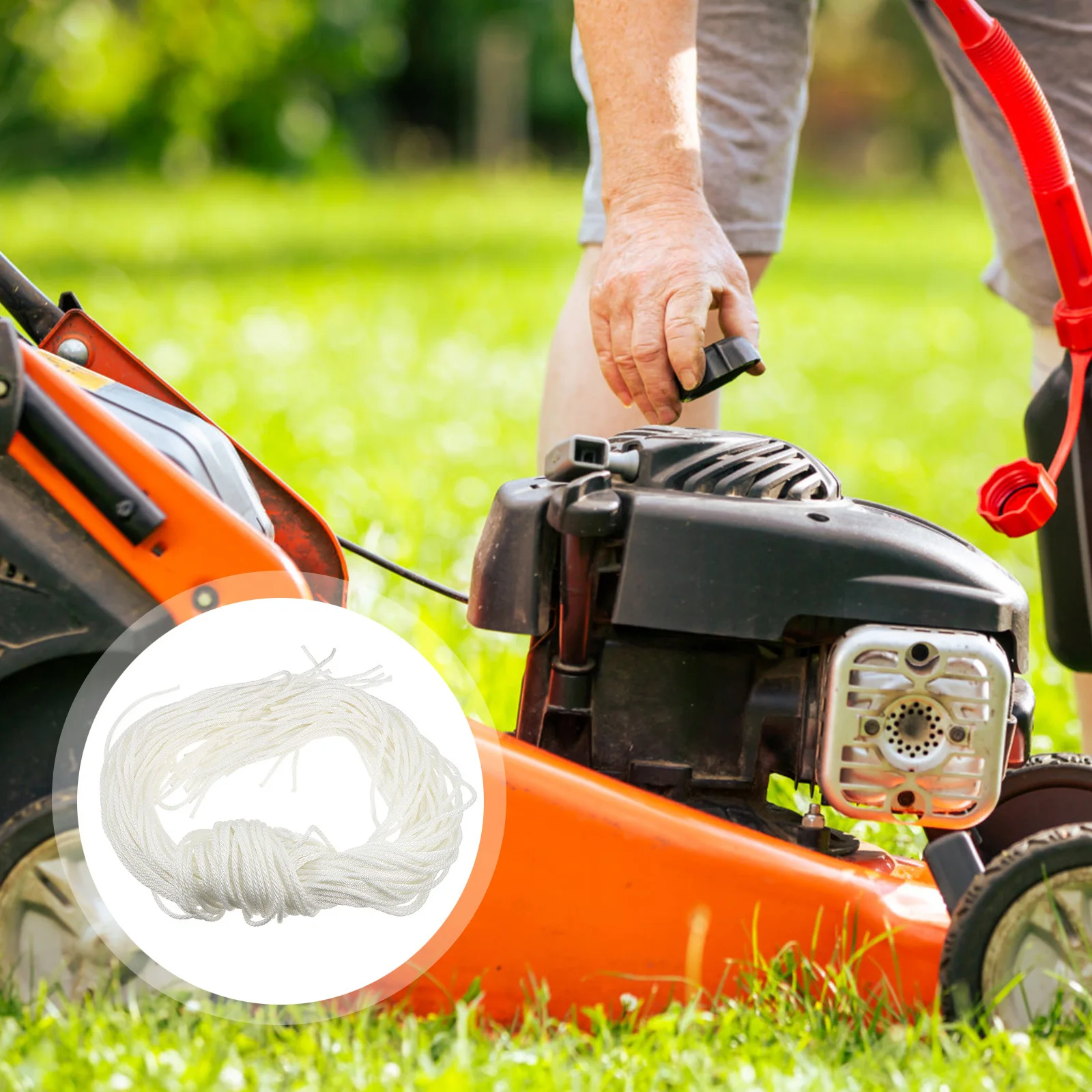 

50Pcs Nylon Starter Cord 4mm Recoil Pull Rope for Engine Chainsaw Lawn Mower Generator Small Engine Parts Replacement