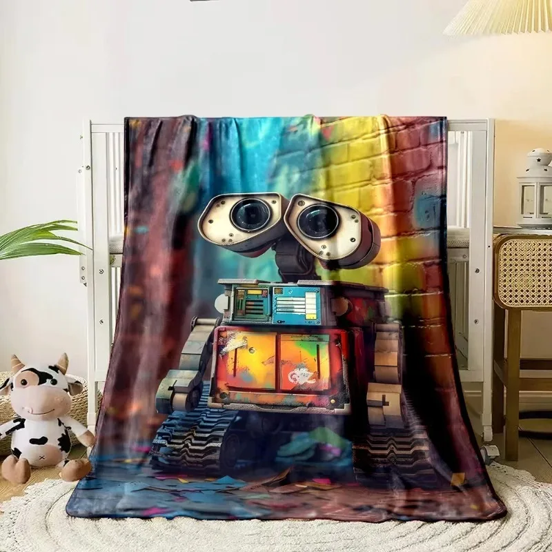 Neue weiche, hautfreundliche Decke mit WALL·E-Aufdruck für Kinder und Erwachsene, Outdoor-Reisen, Heimbedarf, Sofa, Wohnzimmer, warme Decke