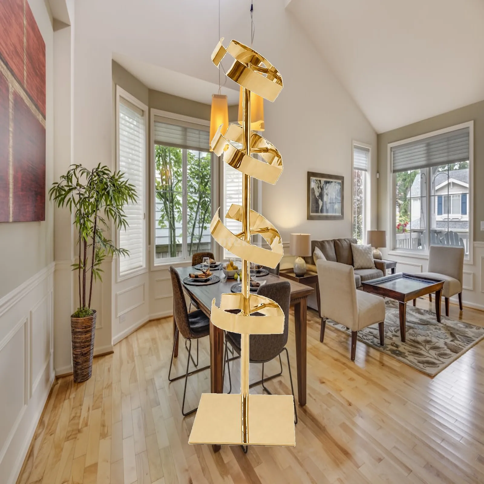 Floor Standing Display Rack Stainless Steel for Tailor Shop Shirt and Tie Showcase Retail Holder