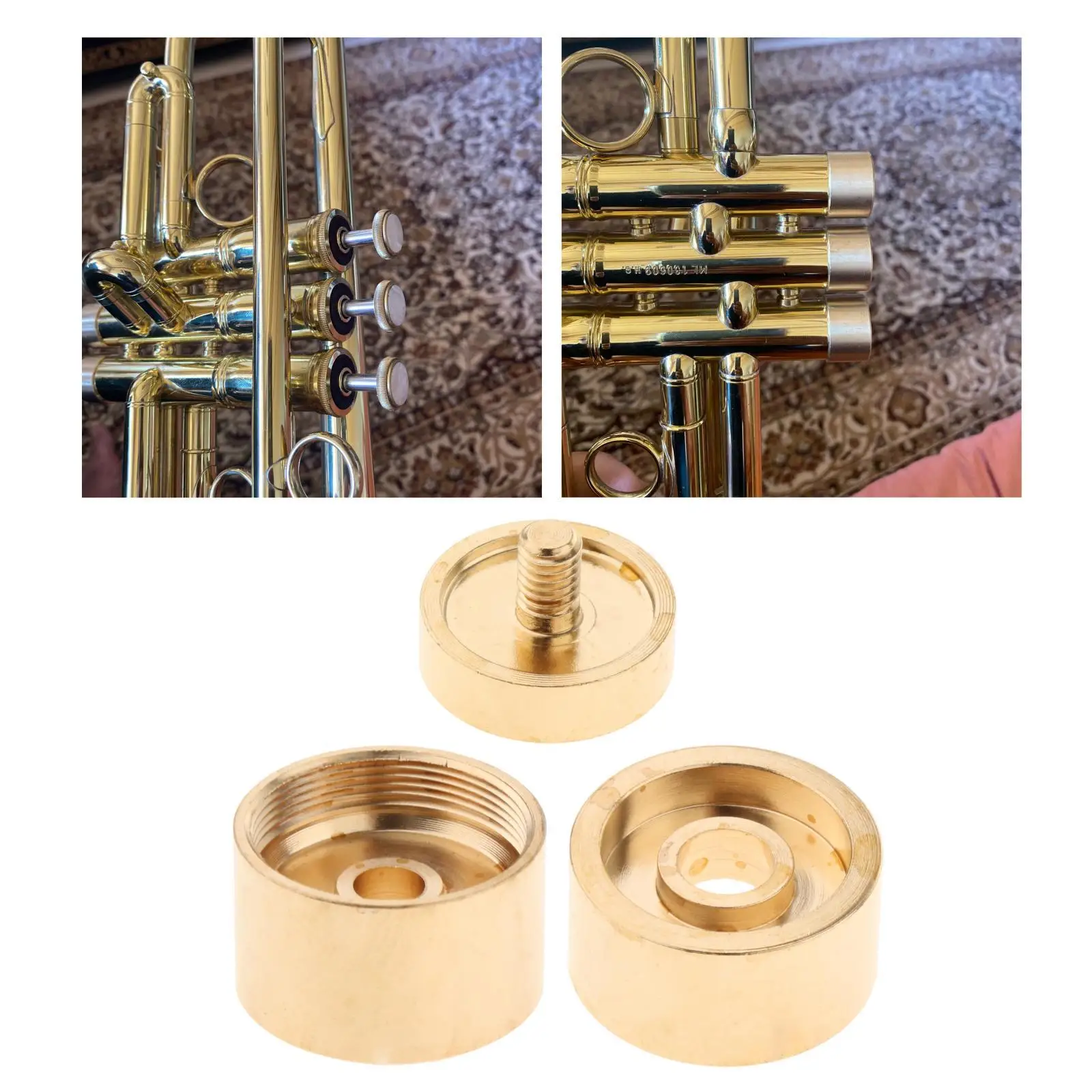 Trumpets Cap Trumpet Module Repair Part Sound Brass for Spare Replace Cap Screw Trumpets Replacement Parts