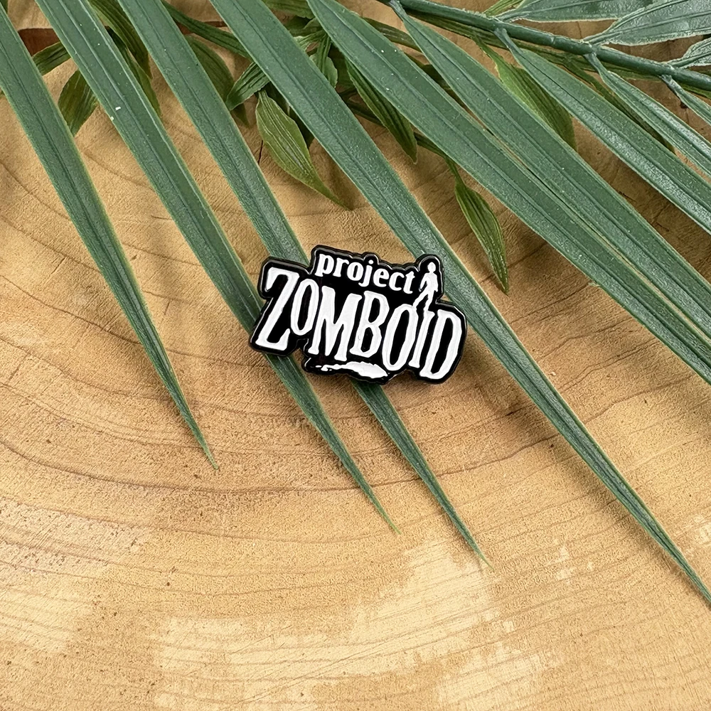 P-Project Zomboid Spiel-Logo-Brosche, Horror-Spiel-Anstecknadel für Gamer, Fans, Sammler, Zombie-Survival-Deko – Detail 10