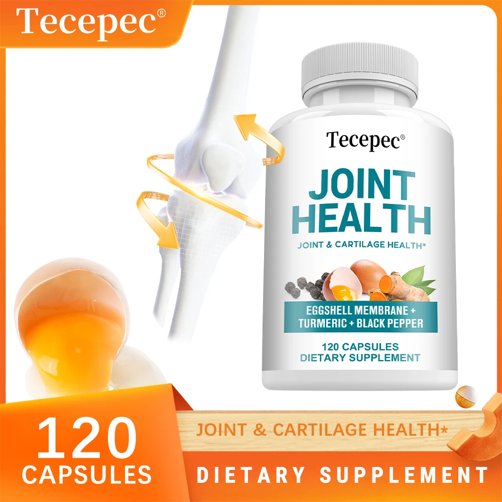 

Turmeric Ginger Joint Support Capsules - Eggshell Membrane, Boswellia for Absorption, Digestive, Immune & Inflammation Relief