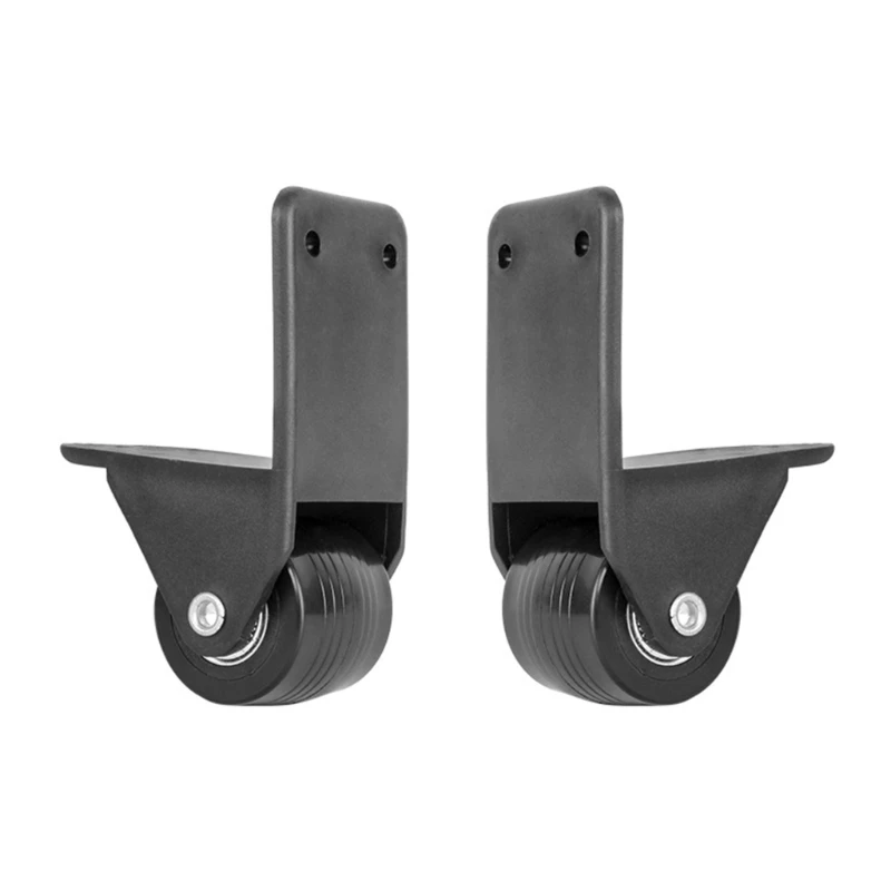 2Pcs Universal Heavy Duty Caster Fixed Caster Wheel Right Angles Fixing Wing Air Hotel Lobby Luggage Cart Suitcase Trolley