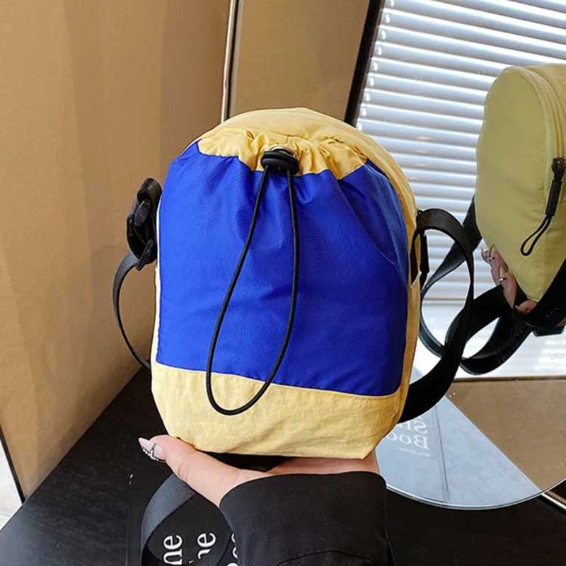 

New Trendy Portable Small Crossbody Bag Outdoor Sports Water Cup Mobile Phone Bag Men's Women's Leisure Single Shoulder Bag Blue