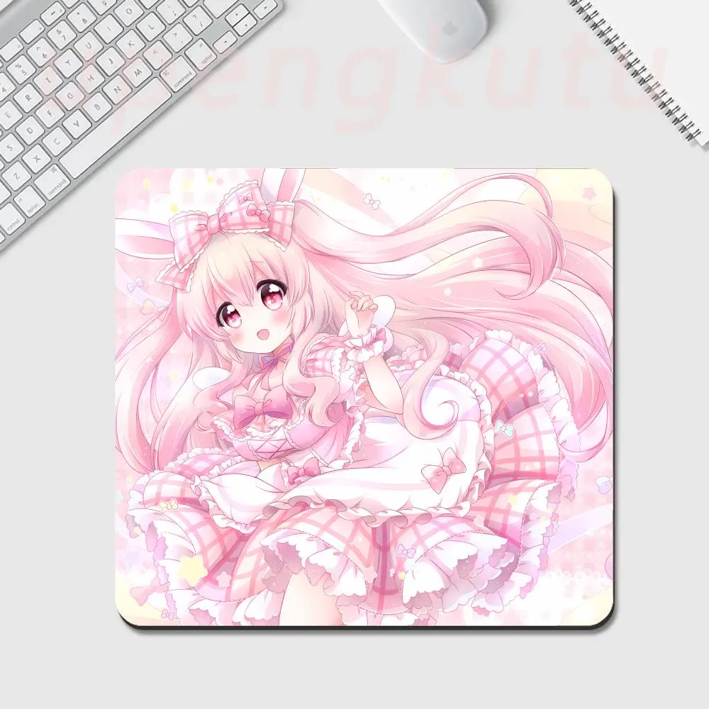 XL 450x400 Comic Cute Loli Mouse Pad Gamer Pink Keyboard Game Pad Game Room Accessories Kawaii Anime Mouse Pad Desk Pad