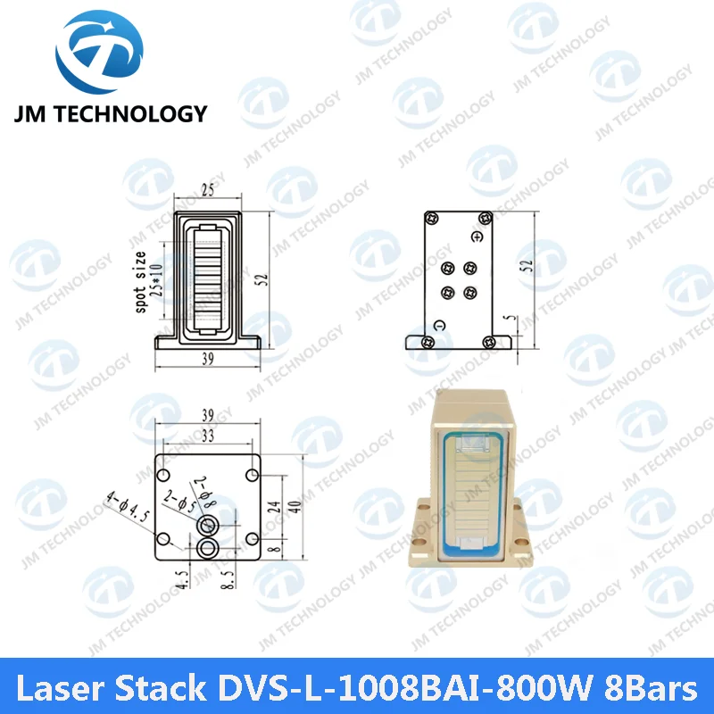 

Лазерный стек DVS-L-1008BAI-800W 8 бар