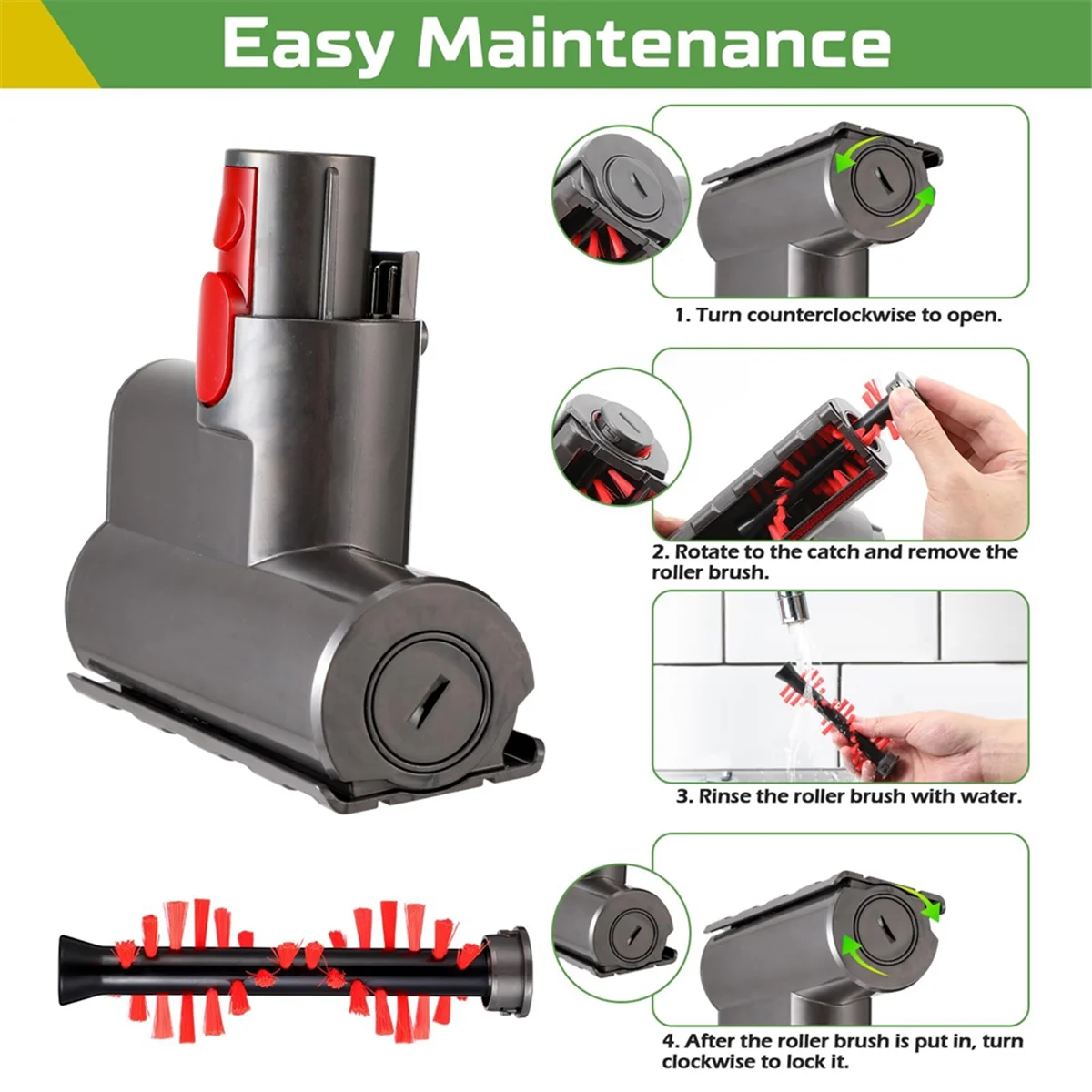 

Vacuum Cleaner Accessories Vacuum Mite Removal Brush for V7, V8, V10, V11,