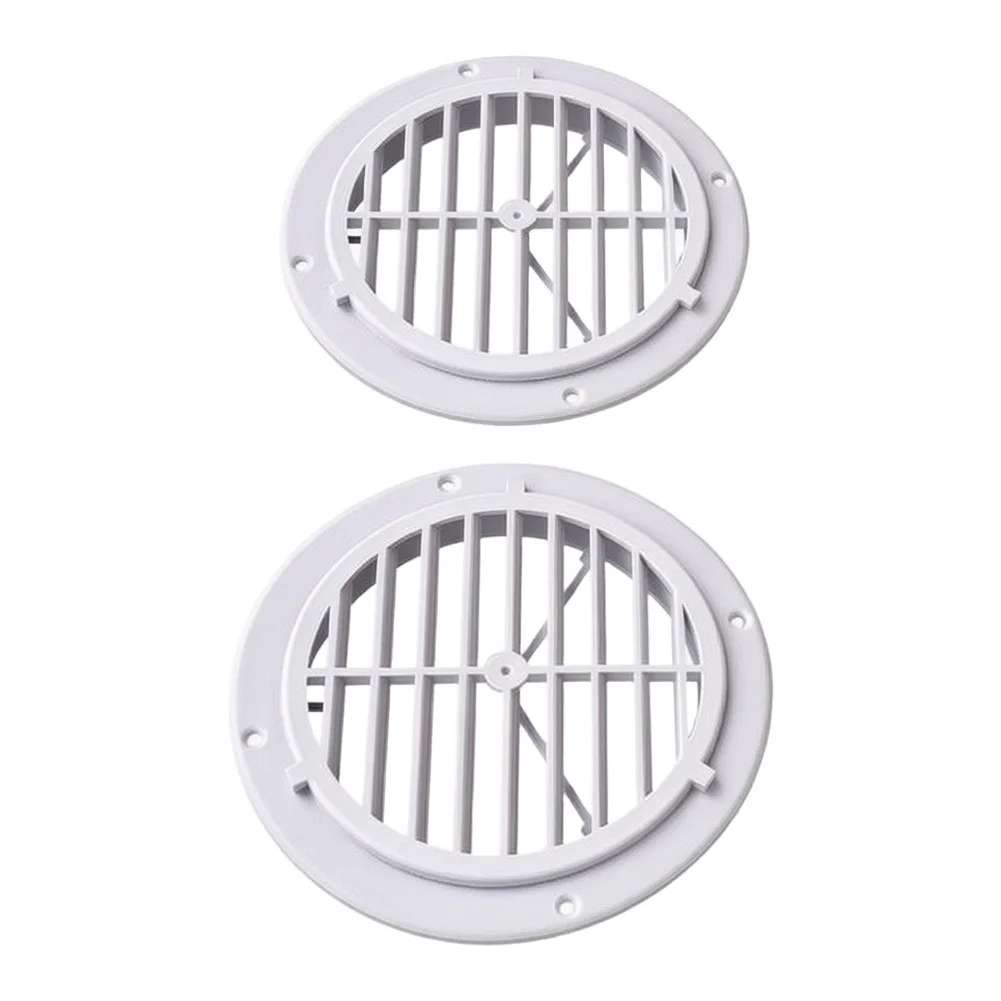 White for rv AC Vent Cover 2 Pack 164mm DIA 18mm Thick PP Plastic for rv Air Conditioning Vent Fit For Most Models