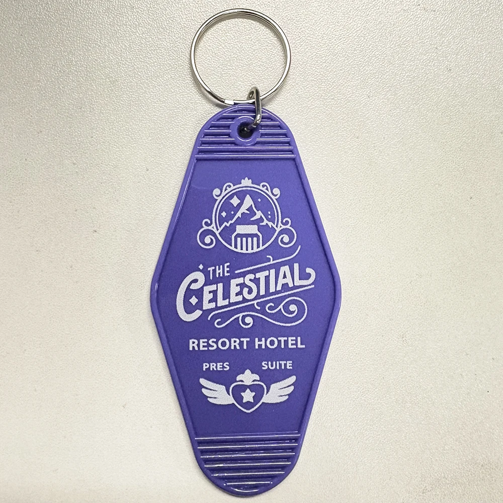 Llavero Celeste Mountain Celestial Motel siente en la paz Strawberry Room Key Resort Hotel Pres Suite juego periféricos colgante Acc