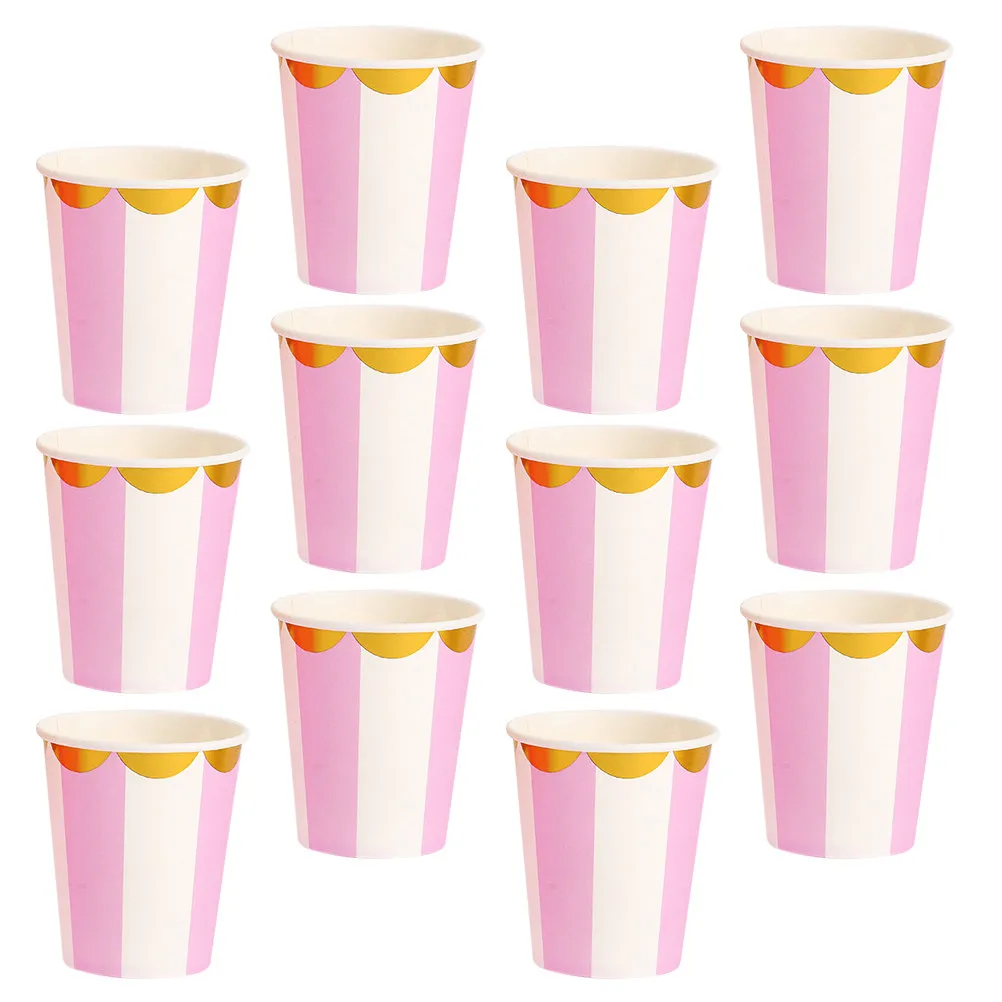 20Pcs Disposable Paper Drinking Cups Eco Friendly Mild Texture Ideal for Office Restaurant Coffee Tea Milk Tea
