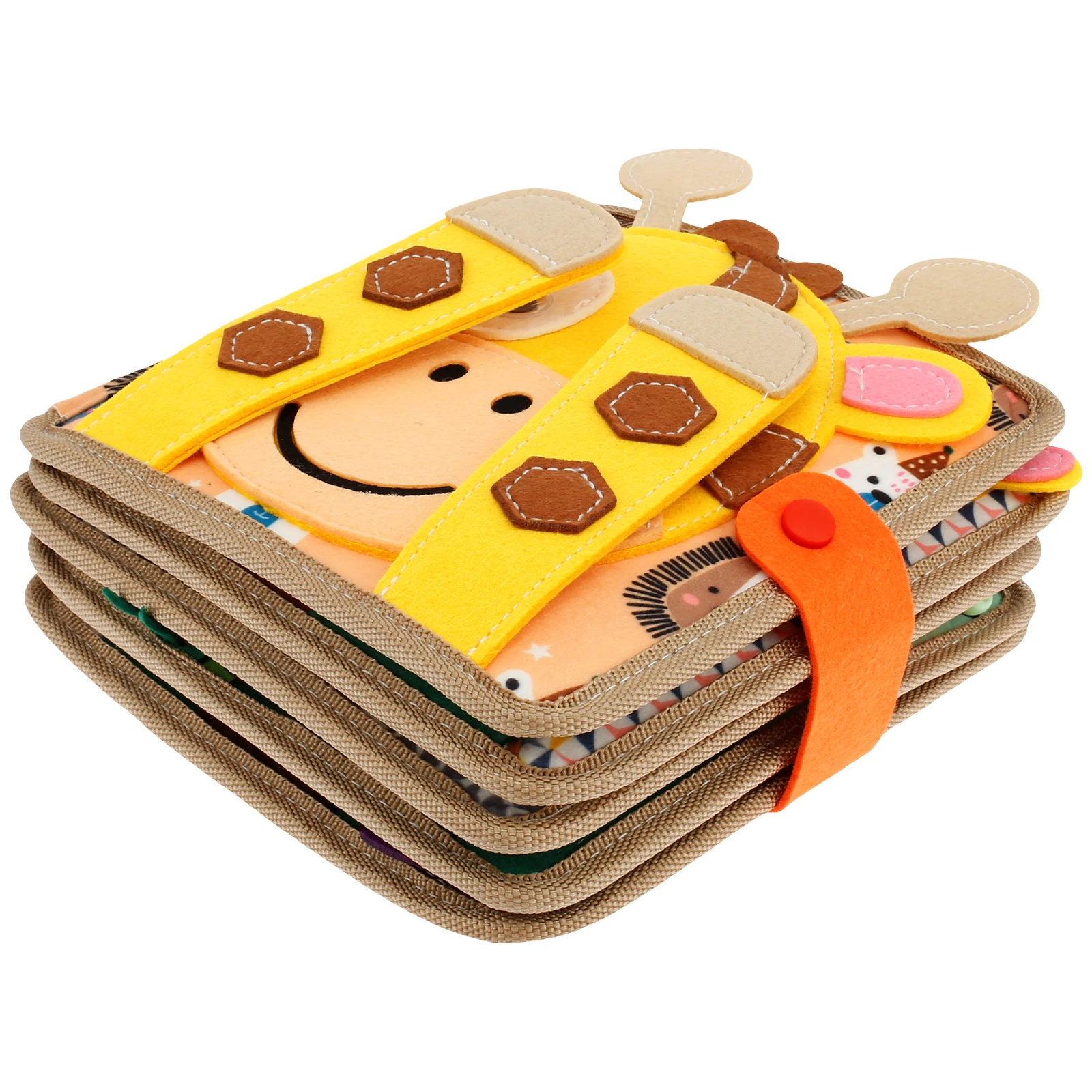 Educational Sensory Toy Animals Sensory Books Early Development Interactive Quiet Books Reusable Felt Book Soft Baby Felt Books