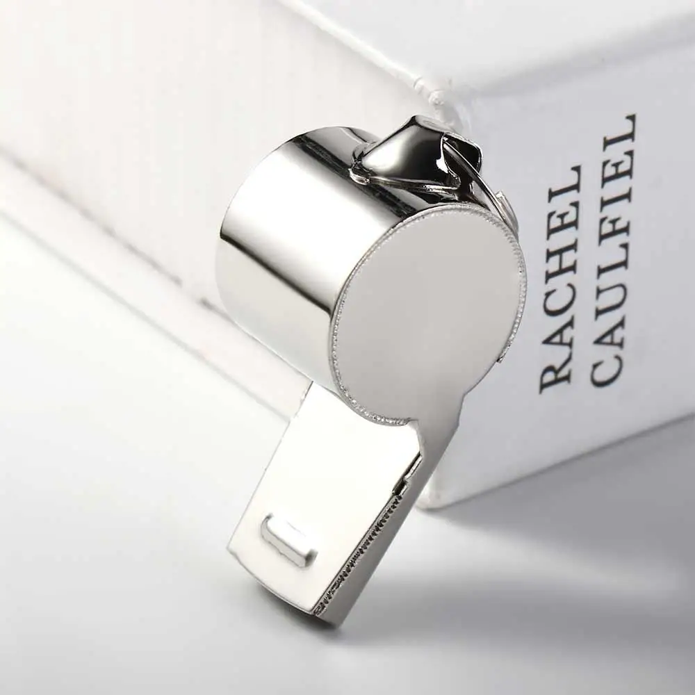 

Инструмент для черлидинга, громкий металлический свисток с веревкой, профессиональные свистки для рефери, износостойкий компактный спортивный свисток, рефери