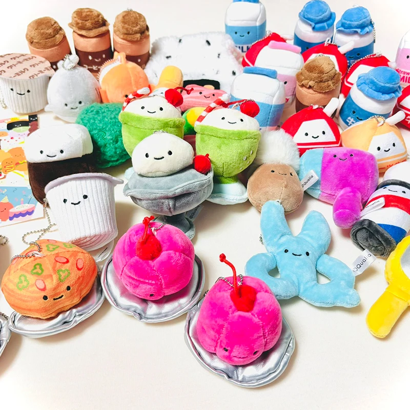 Original Qualia Gashapon Ice Cream Soda Jelly Qversion Mini Plush Anime Action Figure Model Toys Gifts Collection Ornament