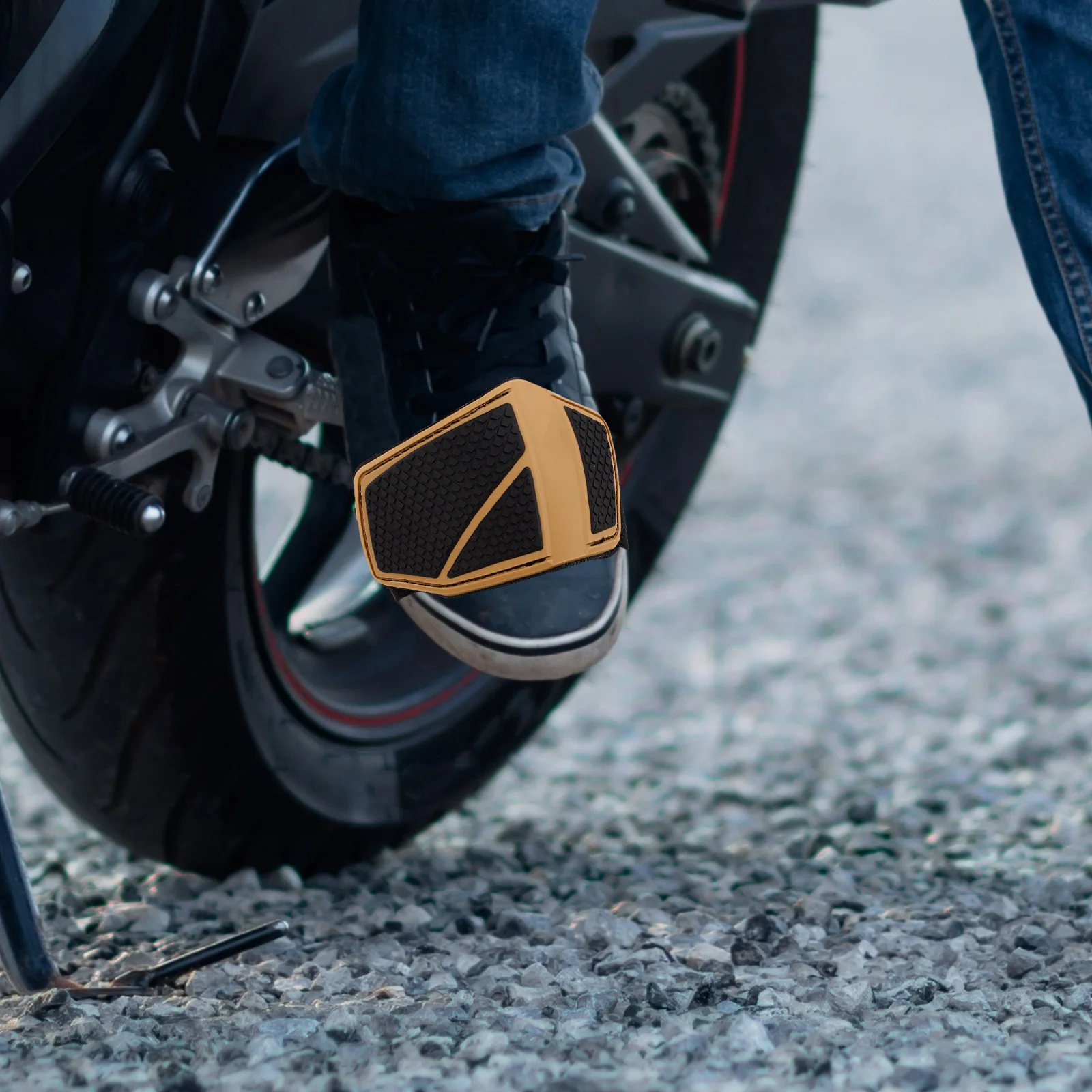 

Motorcycle Shifter Pad Gear Shift Shoe Protector Boot Cover Durable Rubber Shift Pad Compatible With Most Models