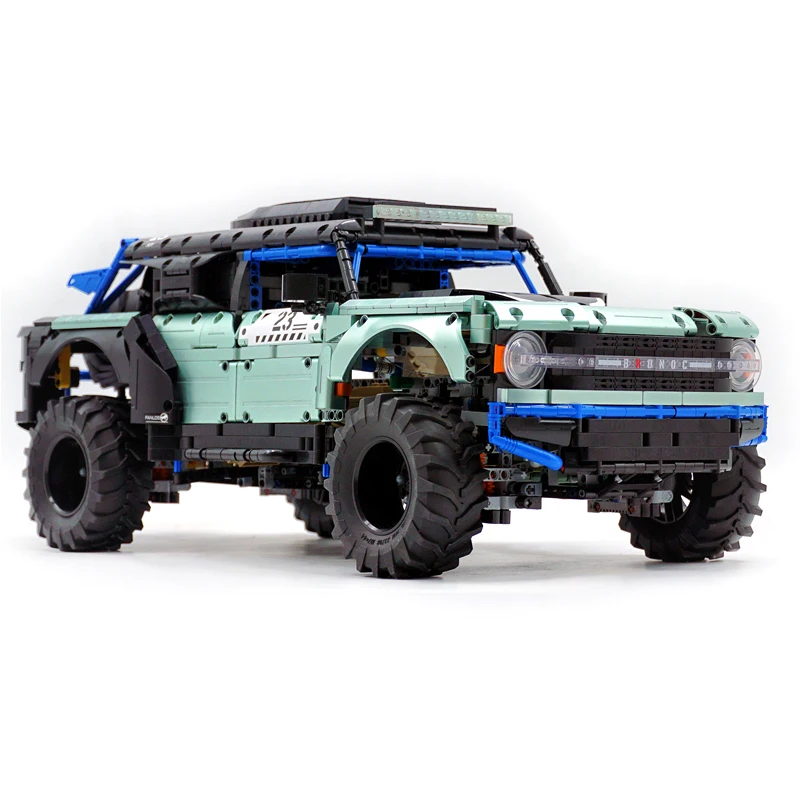 High-end PANLOS 673101 MOC Green Red Technical Off-road Vehicle Model Building Blocks Bricks Puzzle DIY Toy Christmas Gifts Kids